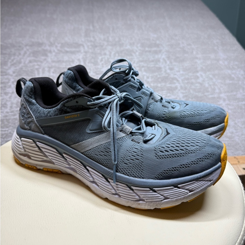 Hoka One One Gaviota Mens Blue Running Active Sneaker Size 8.5 Eu 42